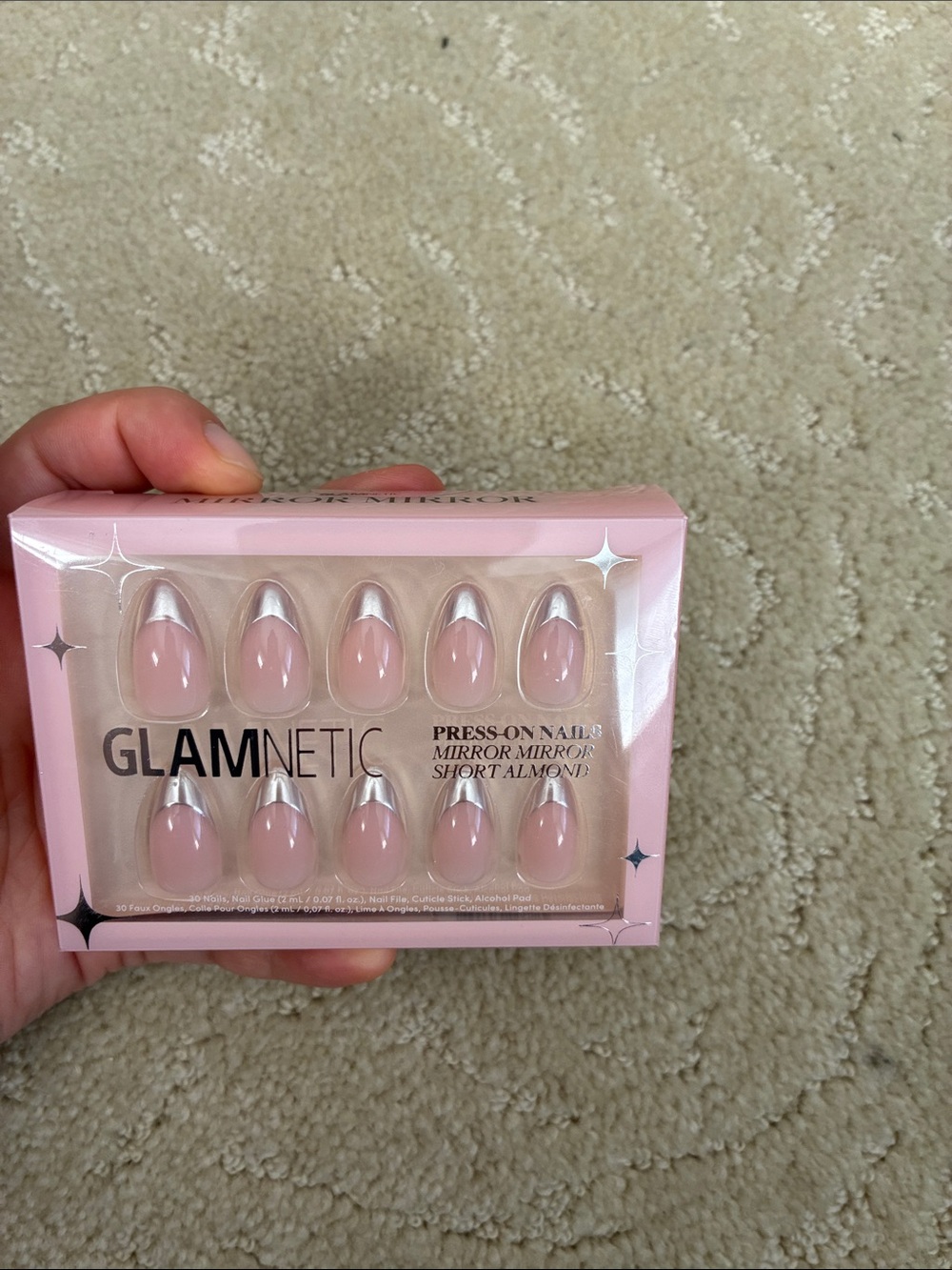 Glamnetic press on nails in MIRROR MIRROR